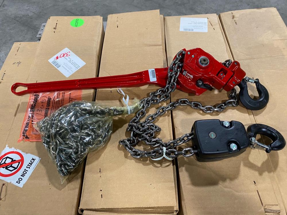 Coffing 11/2 Ton Lever Hoist with 10ft Lift, Model RA152